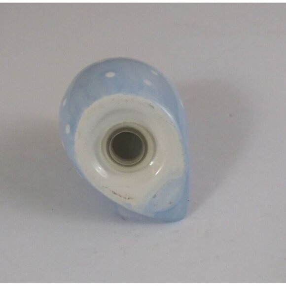 Tag Blue Polka Dot & Green Floral Spring Chicks 2" Salt & Pepper Shakers - Picture 7 of 13